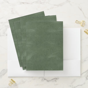 Olive Pistachio Green Christmas Texture Pocket Folder