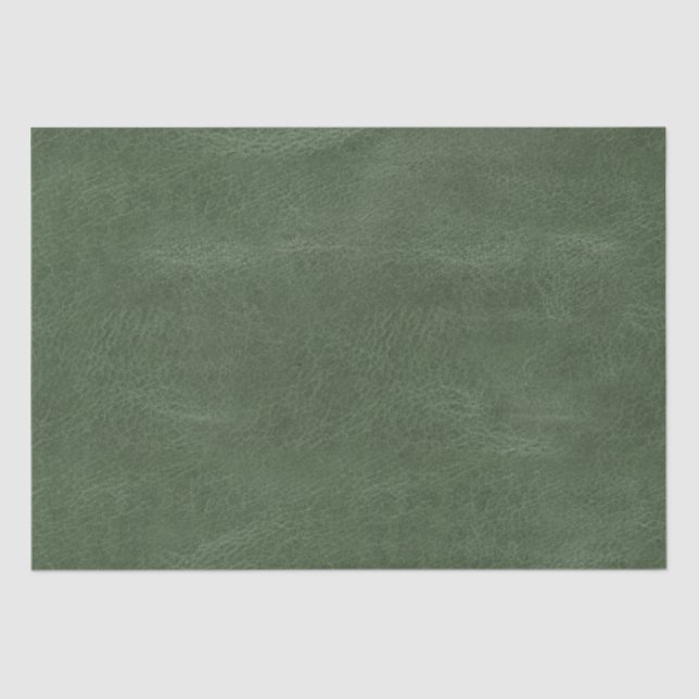 Olive Pistachio Green Christmas Texture Tissue Paper (Front)