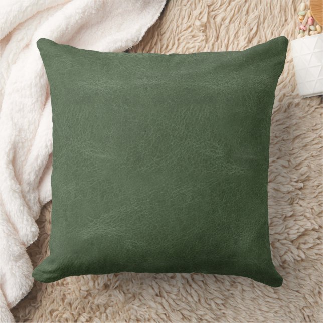 Olive Pistachio Green Texture Christmas  Throw Pillow (Blanket)