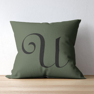 Olive (RAL 6003 Olive Green) Throw Pillow