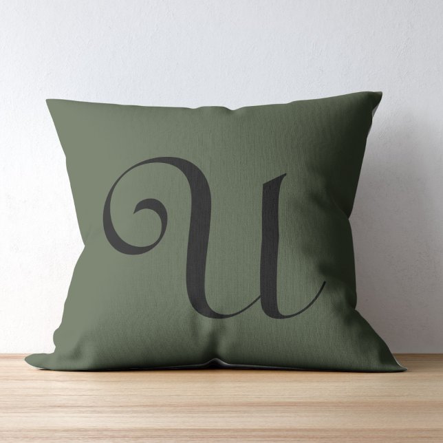 Olive (RAL 6003 Olive Green) Throw Pillow (Creator Uploaded)