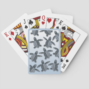 Olive Ridley Sea Turtle Hatchlings Poker Cards