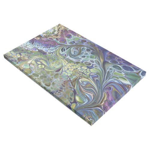 Olive sage green purple blue burgundy abstract gallery wrap