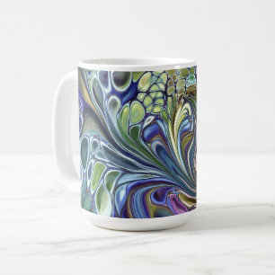 Olive sage green, purple blue burgundy coffee mug