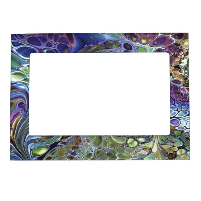 Olive sage green, purple blue burgundy magnetic frame (Front)