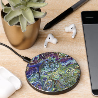 Olive sage green, purple blue burgundy wireless charger