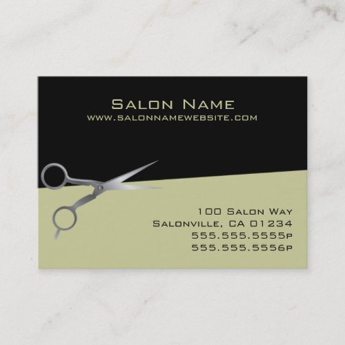 Olive Salon Business and Punch Cards Business Card Templates
