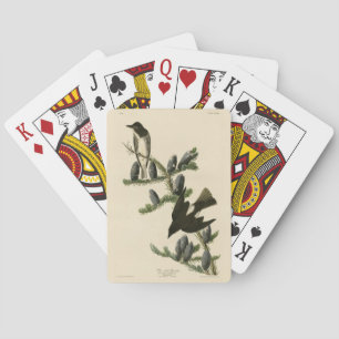 Olive-sided Flycatcher, Audubon's Birds of America Poker Cards