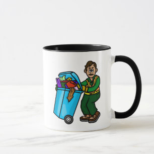 Olive Skinned Garbage Man Name Mug