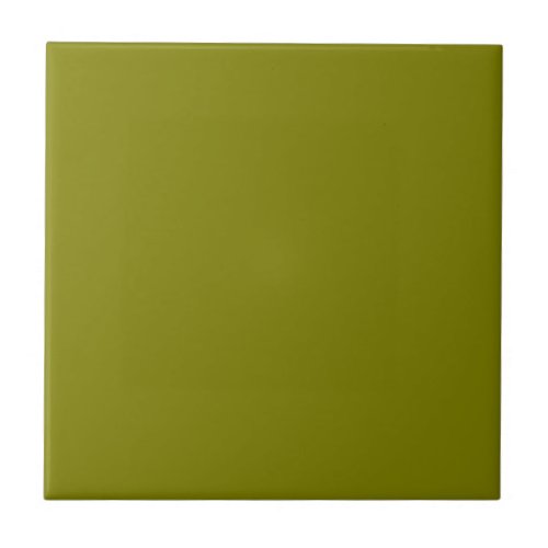 Olive Solid Color Ceramic Tile
