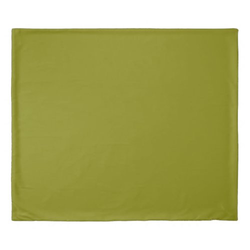 Olive Solid Color Duvet Cover