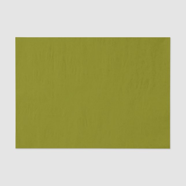 Olive Solid Color Tissue Paper (Front)