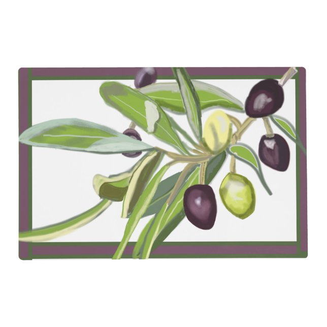 Olive Spray Placemat (Front)