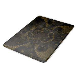 Olive Stained Glass Butterfly Bath Mat