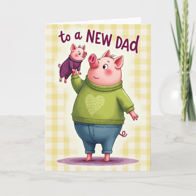 Olive Sweater Fathers Day Card (Front)