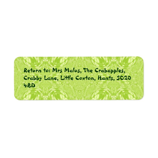 Olive Swirl Label (Front)