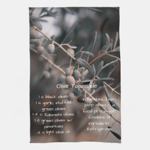 Olive Tapenade recipe, homemade, Kitchen Kitchen Towel