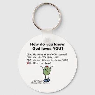 Olive the Above! Keychain