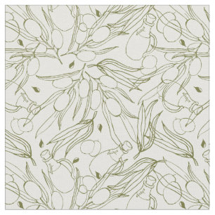 Olive tree classical trendy leaves pattern fabric