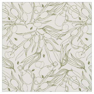 Olive tree classical trendy leaves pattern fabric