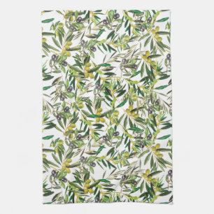 Olive tree kitchen towel