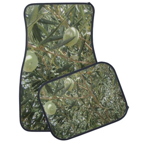 Olive Tree Leaves Car Floor Mat