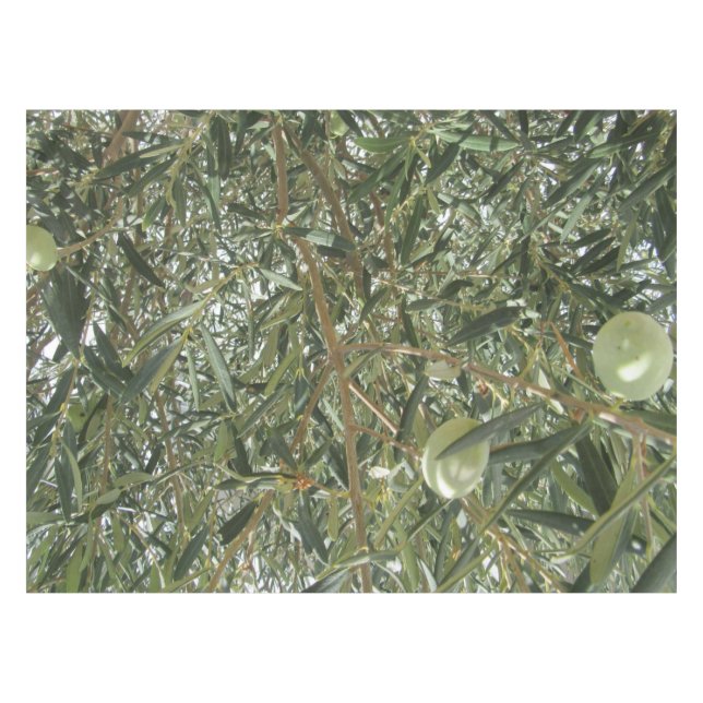 Olive Tree Leaves Tablecloth (Front (Horizontal))