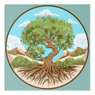 Olive tree Peace symbol in a free Palestine Land Acrylic Print