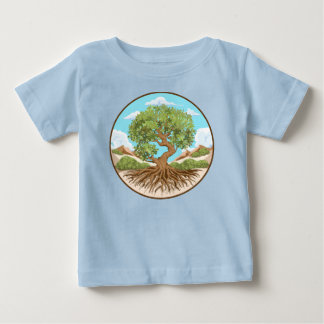 Olive tree Peace symbol in a free Palestine Land Baby T-Shirt