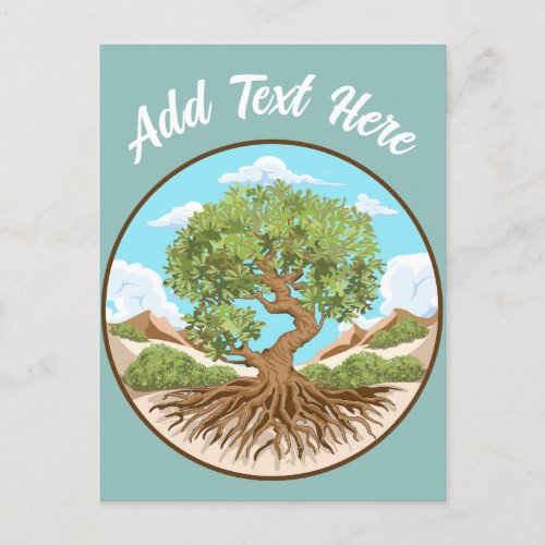 Olive tree Peace symbol in a free Palestine Land Holiday Postcard