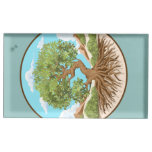Olive tree Peace symbol in a free Palestine Land Place Card Holder