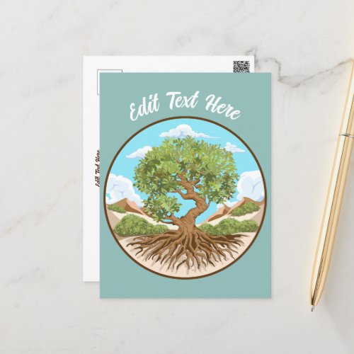 Olive tree Peace symbol in a free Palestine Land Postcard