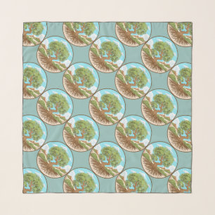 Olive tree Peace symbol in a free Palestine Land Scarf