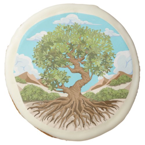 Olive tree Peace symbol in a free Palestine Land Sugar Cookie