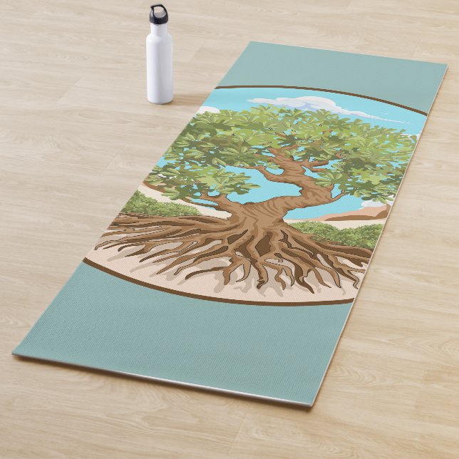 Olive tree Peace symbol in a free Palestine Land Yoga Mat (In Situ)