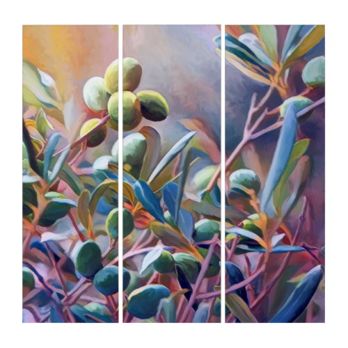 Olive tree triptych