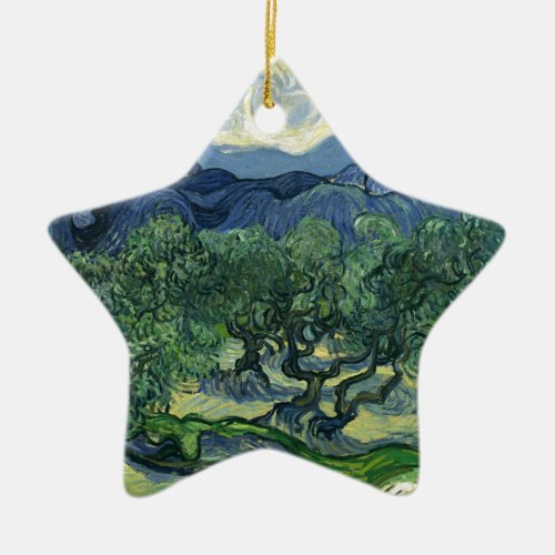 Olive Trees by Van Gogh Ceramic Ornament