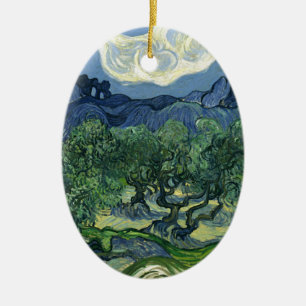 Olive Trees by Van Gogh Ceramic Ornament