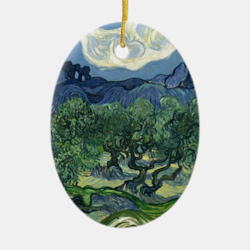 Olive Trees by Van Gogh Ceramic Ornament