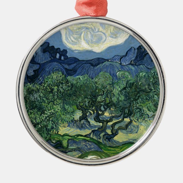 Olive Trees by Van Gogh Metal Ornament (Front)