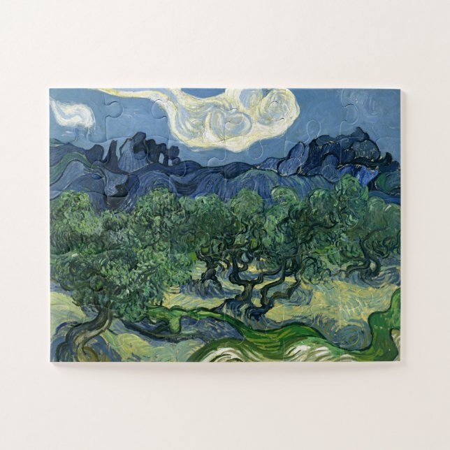 Olive Trees by Van Gogh Painting Art Jigsaw Puzzle (Horizontal)