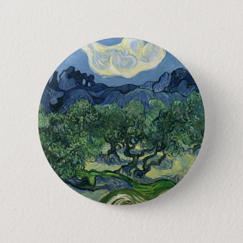 Olive Trees by Van Gogh Pinback Button