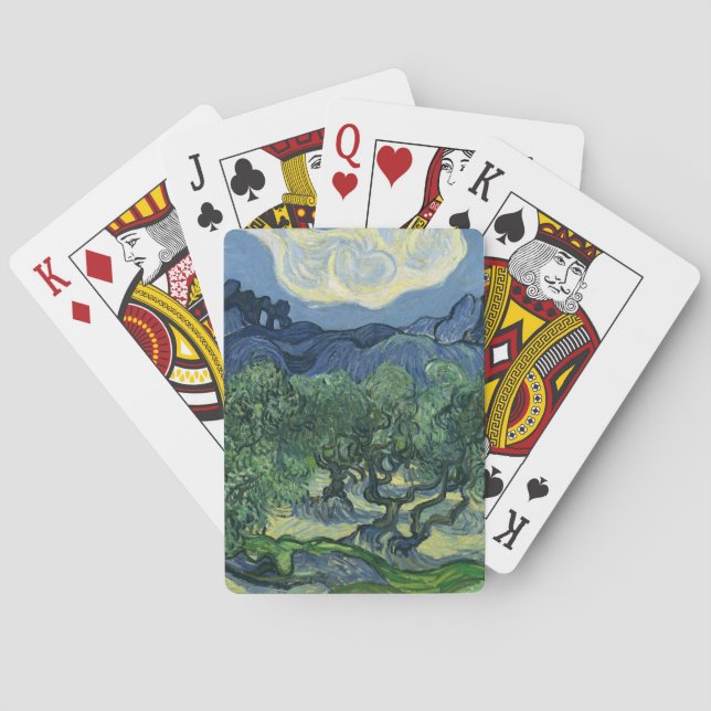 Olive Trees by Van Gogh Poker Cards (Back)