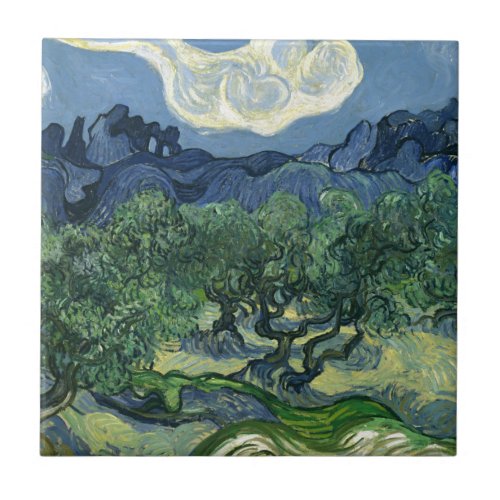 Olive Trees by Van Gogh Tile