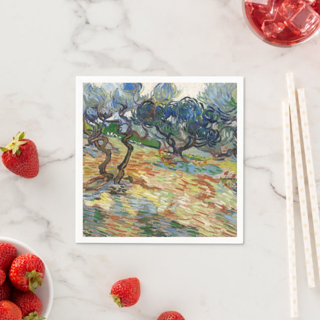 Olive Trees by Vincent Van Gogh   Napkins (Insitu)