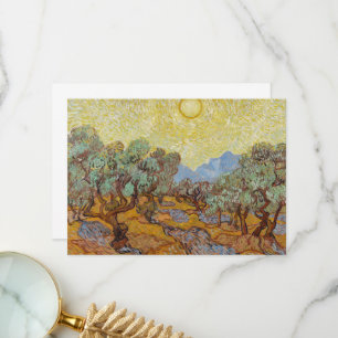 Olive Trees by Vincent van Gogh Thank You Card