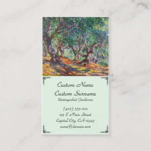Olive Trees in Bordighera, 1884 Claude Monet Business Card