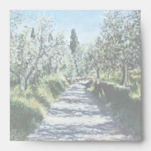 OLIVE TREES IN FLORENCE ENVELOPE