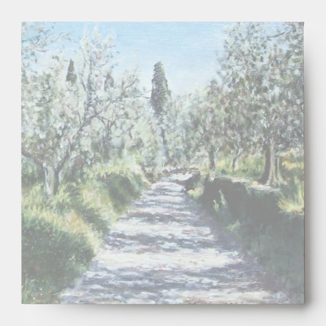 OLIVE TREES IN FLORENCE ENVELOPE (Front)