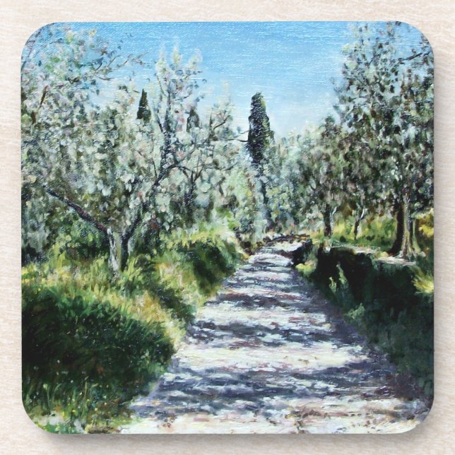 OLIVE TREES IN RIMAGGIO COASTER (Front)